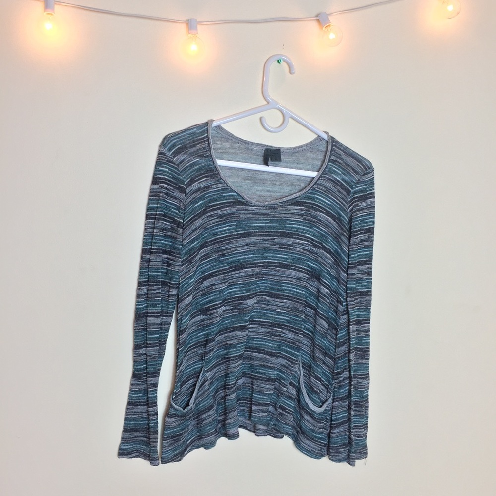 Anthropologie Left of Center Space Dye Top